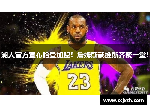 湖人官方宣布哈登加盟！詹姆斯戴维斯齐聚一堂！